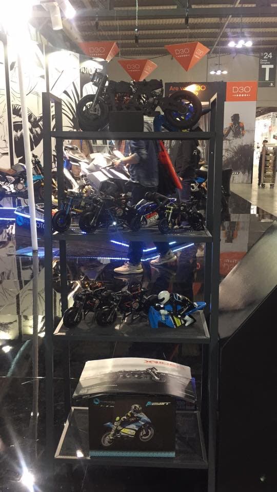 Booth display at EICMA 2017 motorcycles and bicycles exhibition