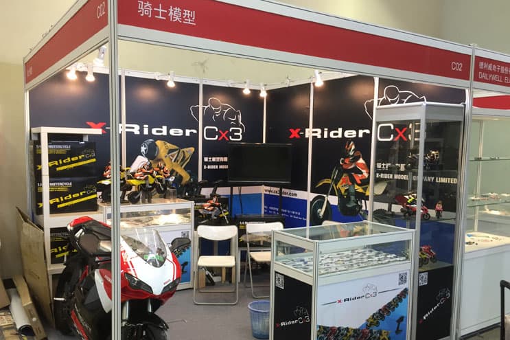 XRIDER MODEL display at the 2015 Hobby Expo China