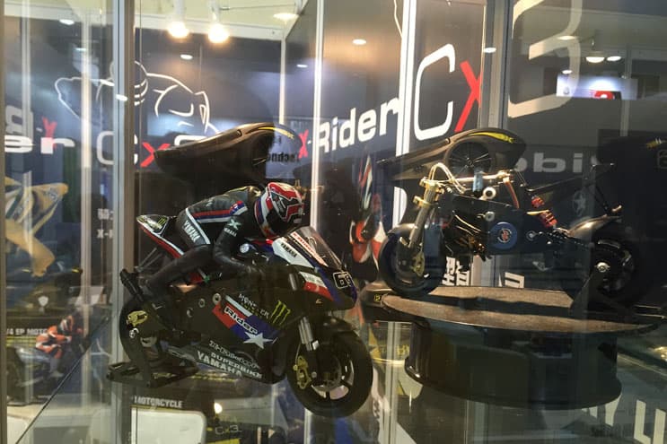 RC racing models on display at 2015 Hobby Expo China