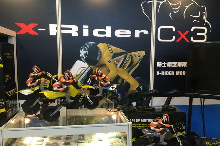 Chassis and component display at Hobby Expo China